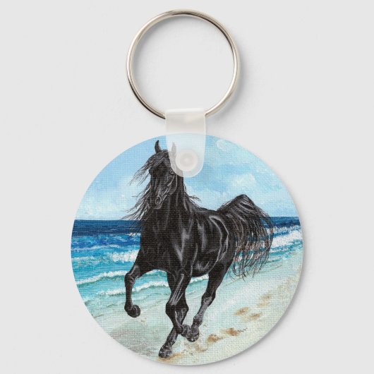 Porte-clés Black Stallion Arabe cheval porte - clé (Recto)