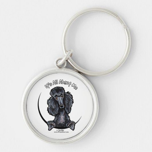 Porte-clés Black Standard Poodle IAAM (Devant)