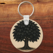 Porte-clés Black Tree Necklace – Minimal Nature Pendant (Verso)