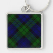 Porte-clés Black Watch Tartan bleu vert Plaid (Devant)