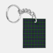 Porte-clés Black Watch Tartan Plaid Scottish Plaid Motif (Devant gauche)