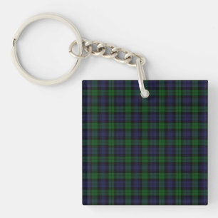 Porte-clés Black Watch Tartan Plaid Scottish Plaid Motif