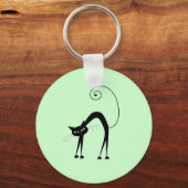 Porte-clés Black Whimsy Kitty 9 (Recto)