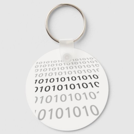 Porte-clés Black & White Binary 01 - GeekShirts (Recto)