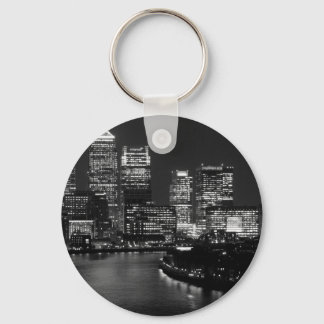 Porte-clés Black White London City Night UK Travel
