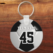 Porte-clés Black & White Team Soccer Ball (Verso)