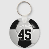 Porte-clés Black & White Team Soccer Ball (Verso)