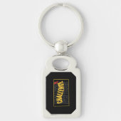 Porte-clés Black Yellow Typography Challenge Metal Porte - cl (Devant)