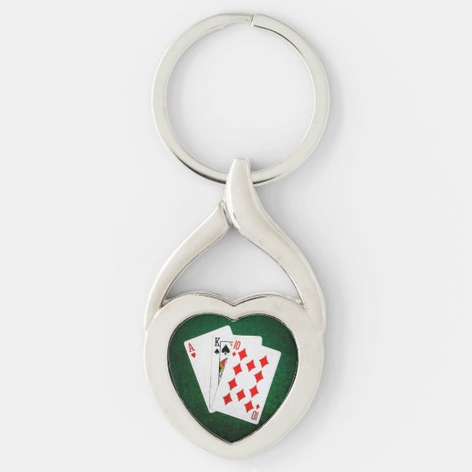 Porte-clés Blackjack 21 point - As, King, Ten (Devant)