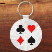 Porte-clés Blackjack / Costume de carte de poker : Vector Art (Recto)