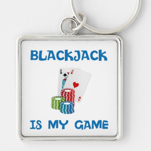 PORTE-CLÉS BLACKJACK EST MON JEU (Devant)