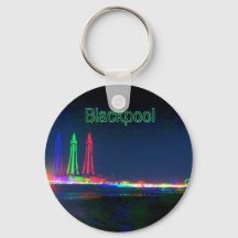 Blackpool Beach Lights la nuit,