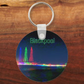 Porte-clés Blackpool Beach Lights la nuit, (Recto)