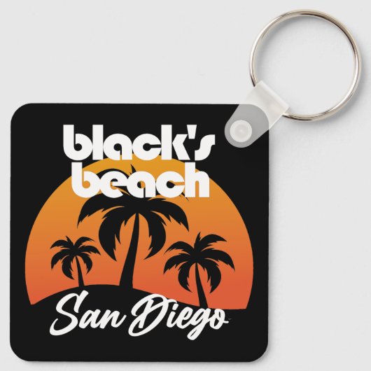 Porte-clés Black's Beach, San Diego (Dos)