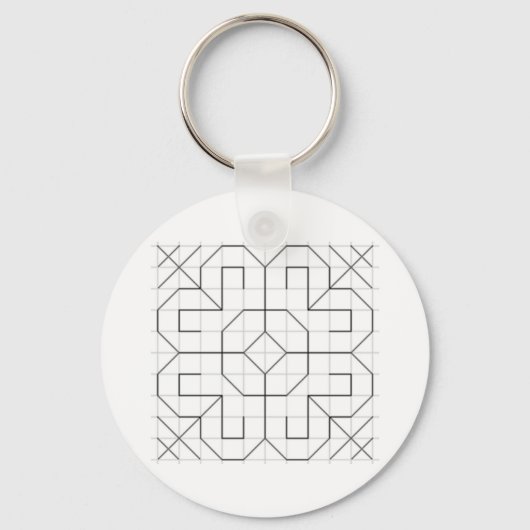 Porte-clés blackwork (Recto)