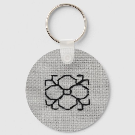 Porte-clés Blackwork embroidery keychain (Verso)