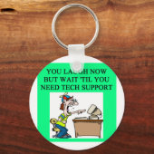 Porte-clés blague de support technique (Recto)