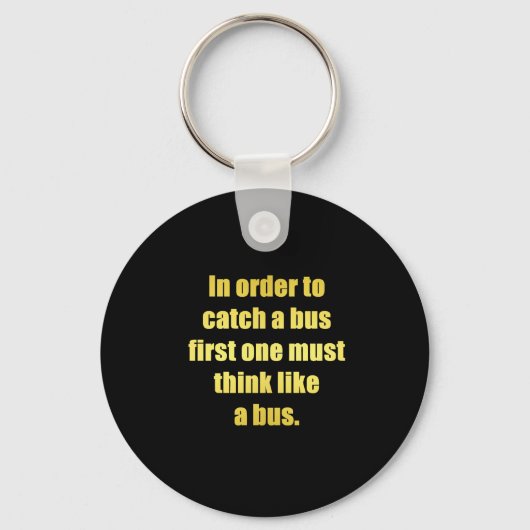 Porte-clés Blague drôle pour attraper un bus (Recto)