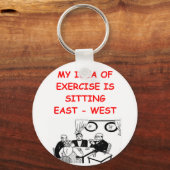 Porte-clés Blague du joueur de BRIDGE (Recto)