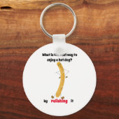 Porte-clés blague hot dog, souriez ! (Recto)