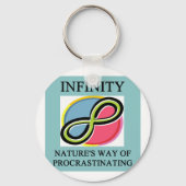 Porte-clés blague mathématique INFINITY (Recto)