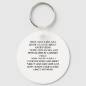 Porte-clés blague PHD (Recto)