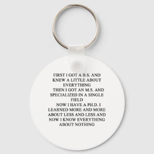 Porte-clés blague PHD