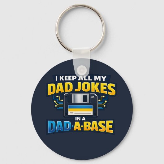 Porte-clés Blagues de Papa Dans Une Base de Données de Papa D (Recto)