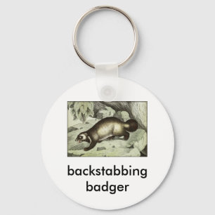 Porte-clés blaireau