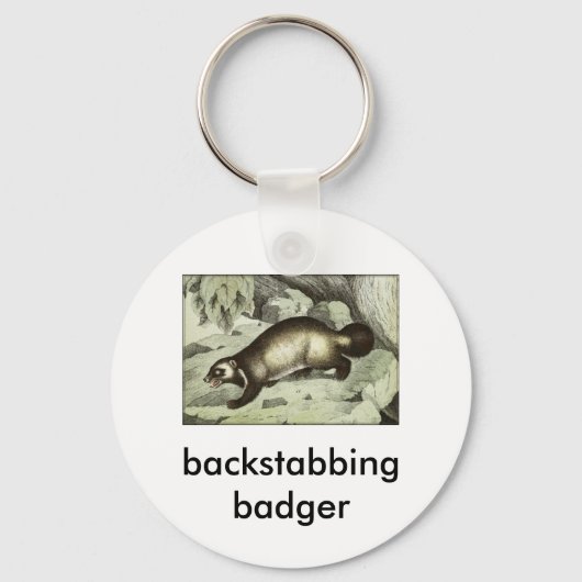 Porte-clés blaireau (Recto)