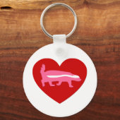 Porte-clés blaireau de miel valentine (Recto)