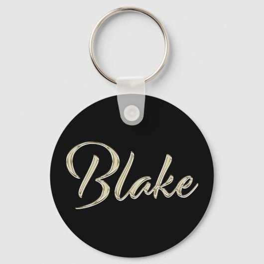 Porte-clés Blake Name whitegold Button (Recto)