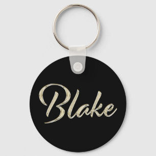 Porte-clés Blake Name whitegold Button Schlüsselanhänger