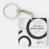 Porte-clés Blanc 50 Décennie Anniversaire (Devant)