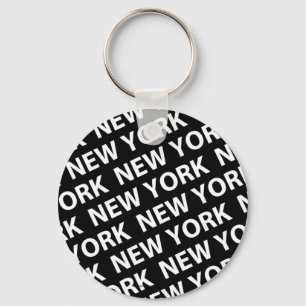 Porte-clés Blanc de type New York