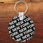 Porte-clés Blanc de type New York (Recto)