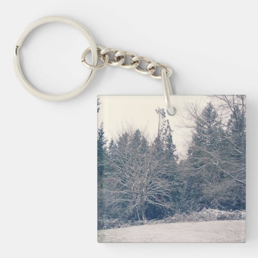 Porte-clés Blanc hiver (Devant)