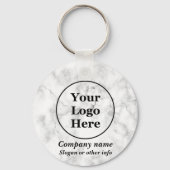 Porte-clés Blanc marbre (Recto)