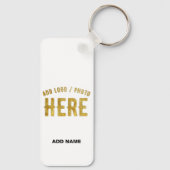 PORTE-CLÉS BLANC PERSONNALISABLE MODERNE ET MARQUE VERIFIEE D (Verso)