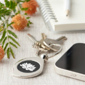 Porte-clés Blancs de lotus (Côté )