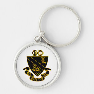 Porte-clés Blason de Phi Chi Theta Or et Noir