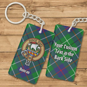 Porte-clés Blason du clan Duncan sur tartan
