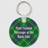 Porte-clés Blason du clan Duncan sur tartan (Verso)