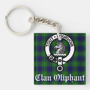 Porte-clés Blason et tartan du clan Oliphant