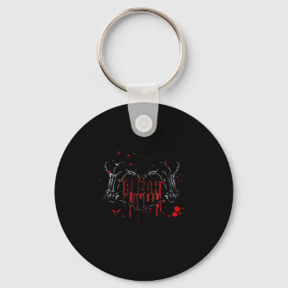 Porte-clés Blegh Breakdown, Skeleton Heart Hands, Emo Band, S