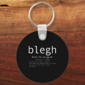 Porte-clés Blegh Definition Heavy Metal Head Metalcore Funny (Recto)