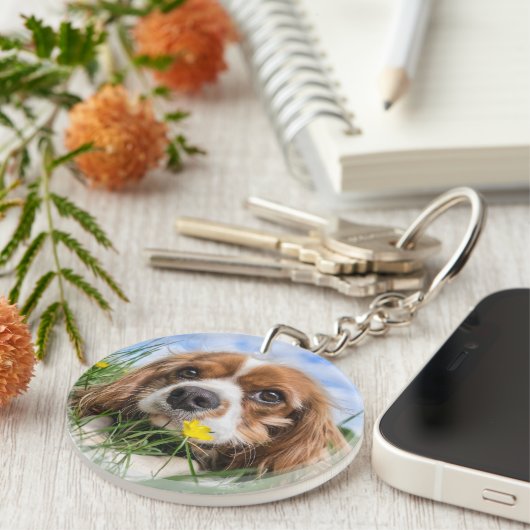 Porte-clés Blenheim Cavalier King Charles Spaniel Chien Chien (Devant droit)