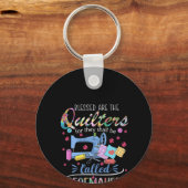 Porte-clés Blessed Are the Quilters For They Shall Piecemaker (Recto)