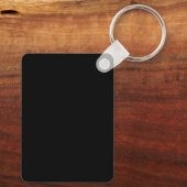 Porte-clés Blessed Baby with Angel Parents Aluminum Rectangle (Verso)