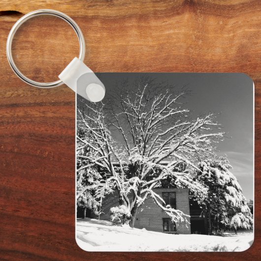 Porte-clés Blessure d'hiver B+W (Recto)